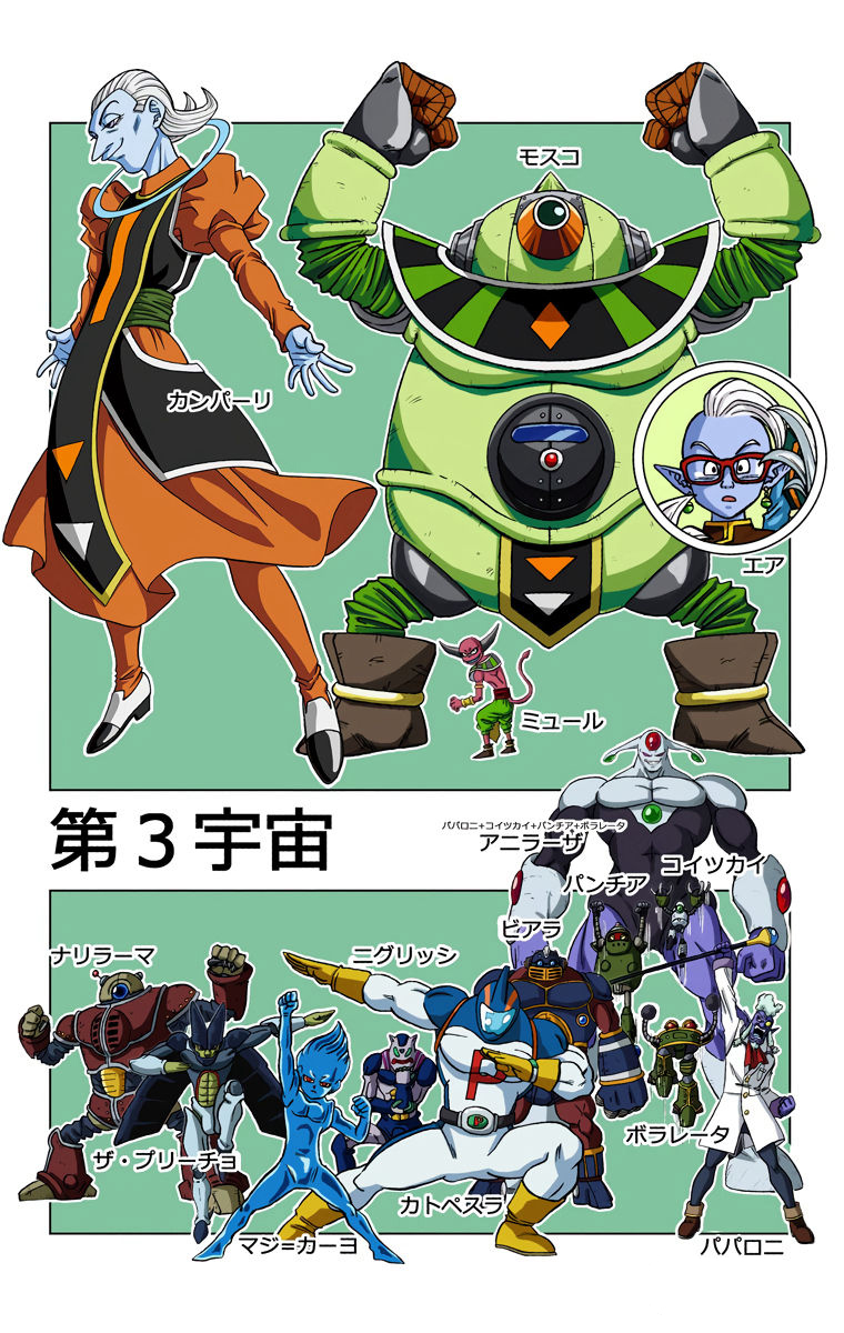 Universe 3 fighters - Dragon Ball