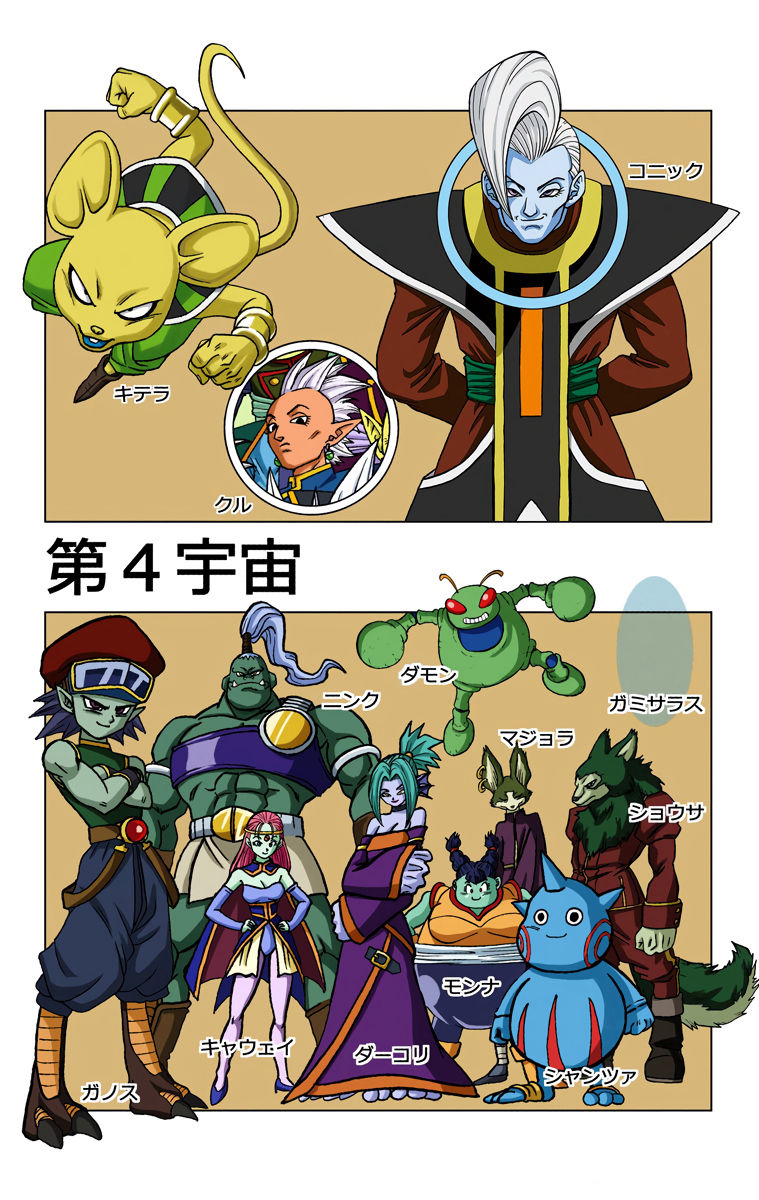 universe 4 fighters - dragon ball