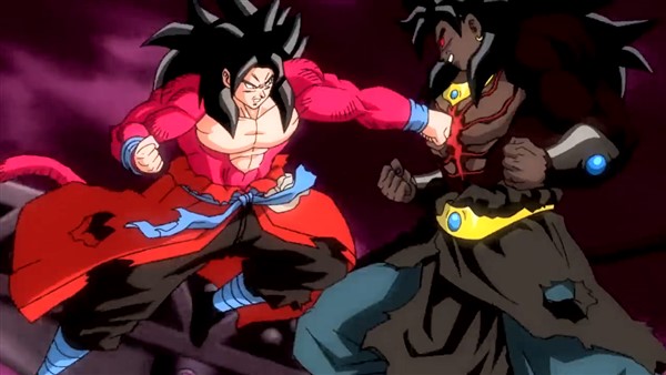 Goku Xeno SS4 vs Dark Broly