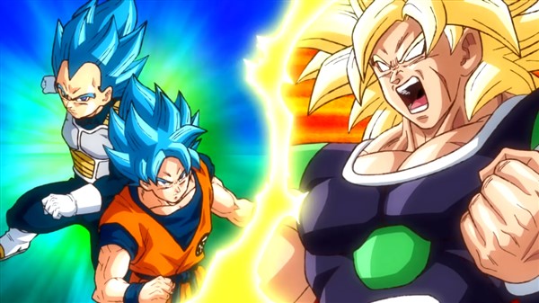 Vegeta, Goku and Broly