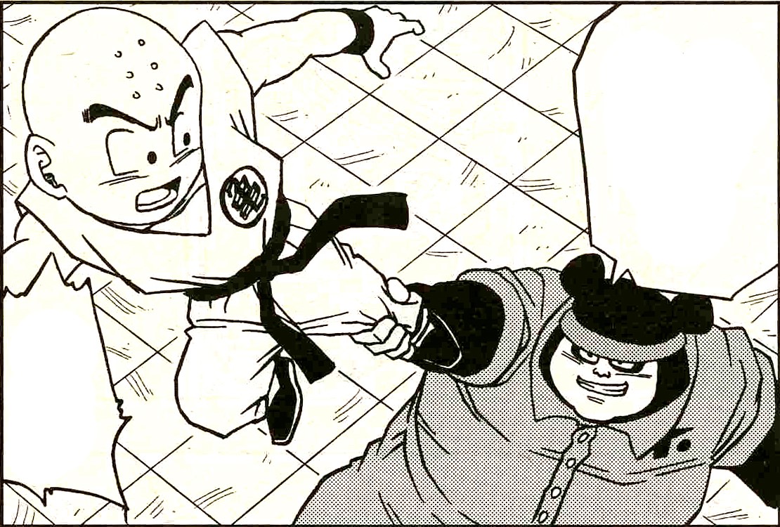 Yumba sujeta a Krilin