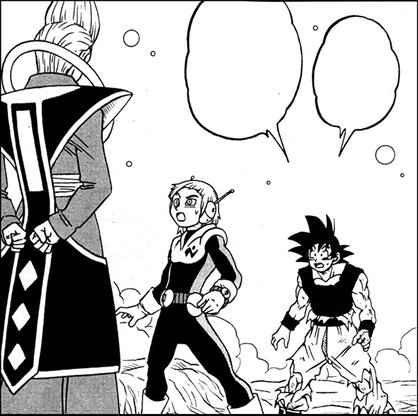 Whis, Merus y Goku