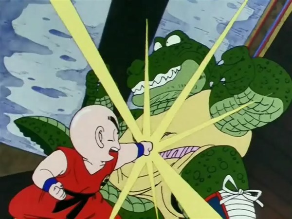 Krilin vs Crocodileman