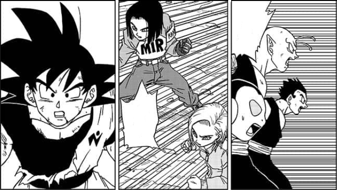 Goku, 17,18, Jaco, Gohan, Piccolo