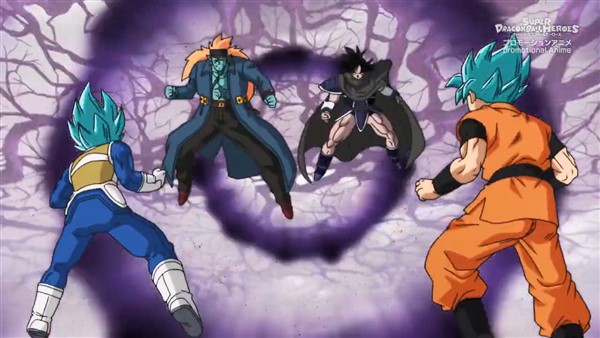 Vegeta y Goku contra Bojack y Turles