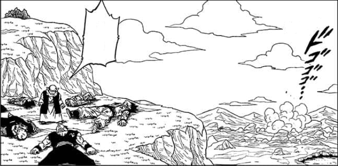 Dende con los heridos