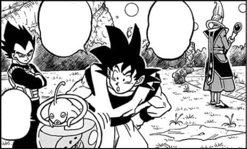 Goku, Vegeta and Oracle Fish