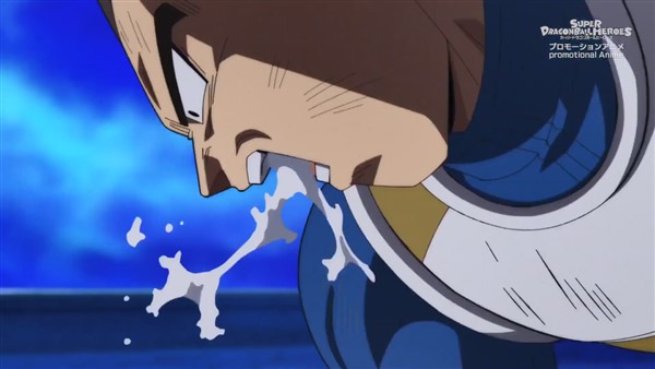 Vegeta echa unas babas