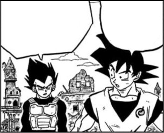 Vegeta y Goku hablan