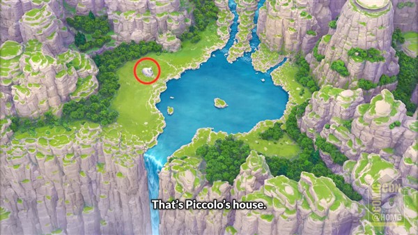 Piccolo's house and lake