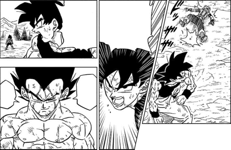 Goku para a Granolah y Vegeta