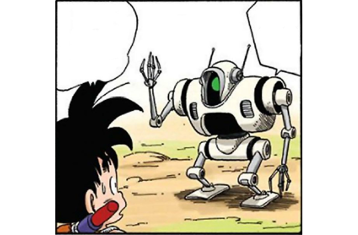 Goku and robot